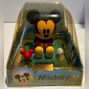 Vintage NIB DISNEY DISNEYLAND MICKEY MOUSE SOLAR POWERED BOBBLEHEAD Y2K